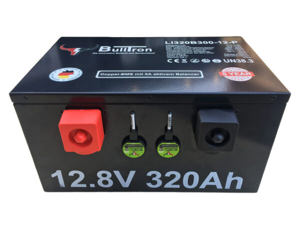 Batterie BullTron Untersitz Polar 320 Ah LiFePO4 12,8 V Akku mit Doppel-BMS, Bluetooth App, akt. Balancer und Heizung – Bild 2