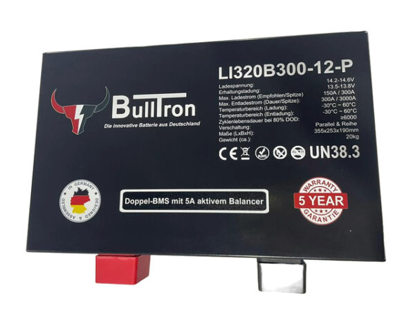 Batterie BullTron Untersitz Polar 320 Ah LiFePO4 12,8 V Akku mit Doppel-BMS, Bluetooth App, akt. Balancer und Heizung – Bild 5