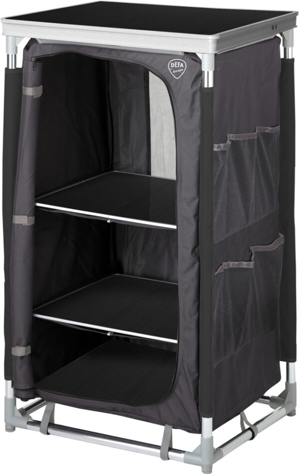Campingschrank hoch DEFA 3 Fächer Farbe grau