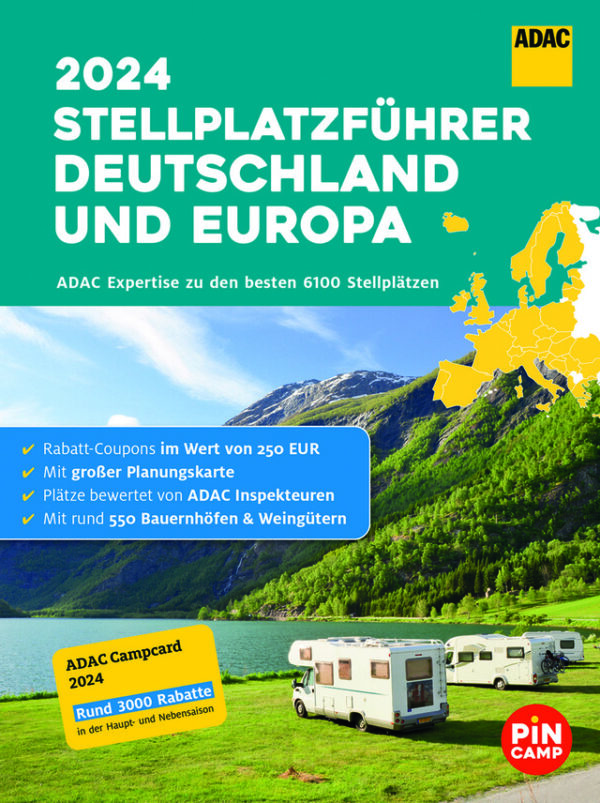 Stellplatzführer ADAC Deutschland / Europa 2024
