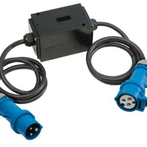 Stromzähler Weingärtner CEE 3- polig 230 V / 16 A, 2 x 1,5 m Leitung H07RN-F 3G2,5, MID geeicht, Schutzkontaktstecker