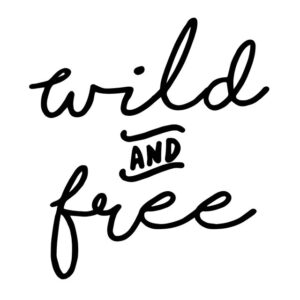 Autoaufkleber Advanture Shop Wild & Free schwarz