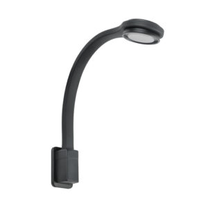 LED Schwanenhalsleuchten FAWO rund Farbe schwarz