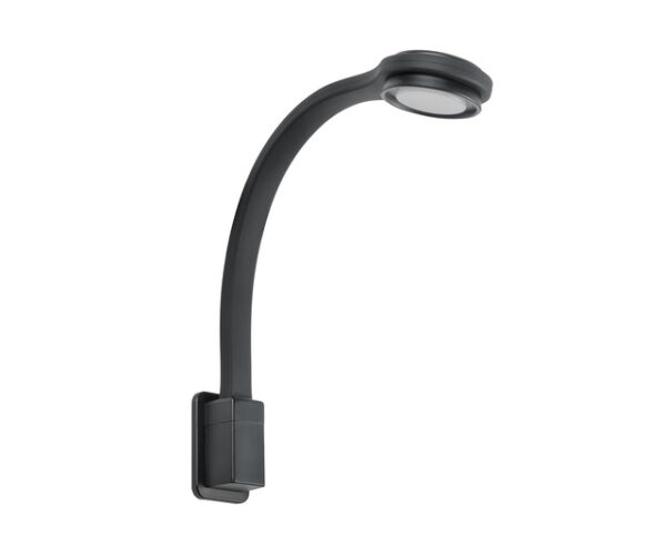 LED Schwanenhalsleuchten FAWO rund Farbe schwarz