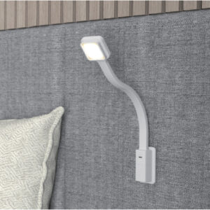 LED Schwanenhalsleuchten FAWO quadratisch Farbe weiß