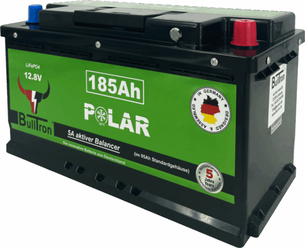 Batterie BullTron Polar 185 Ah LiFePO4 12,8 V Akku mit Smart BMS, Bluetooth App und Heizung 200 A – Bild 2