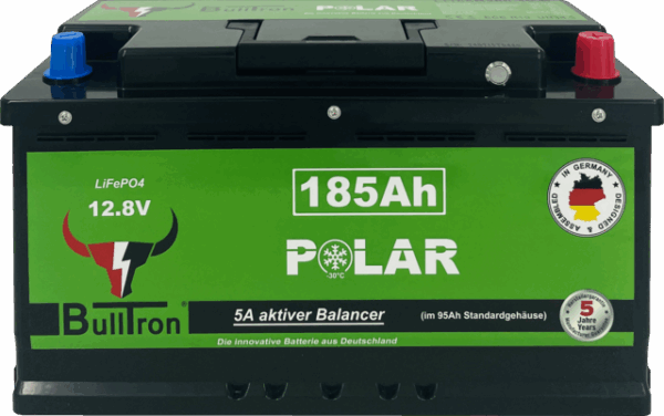 Batterie BullTron Polar 185 Ah LiFePO4 12,8 V Akku mit Smart BMS, Bluetooth App und Heizung 200 A – Bild 3
