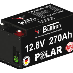 Batterie BullTron Polar 270 Ah LiFePO4 12,8 V Akku mit Smart BMS, Bluetooth App und Heizung 200 A