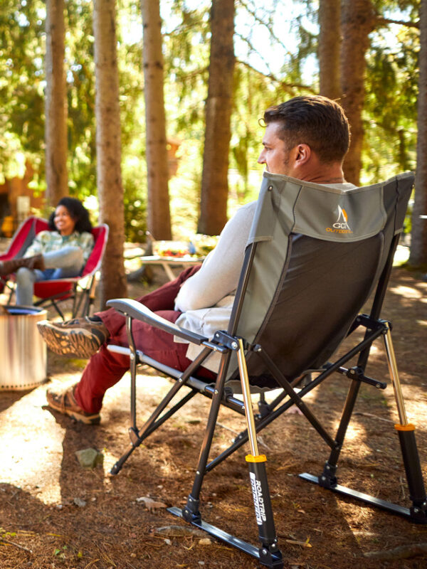 Schaukelstuhl GCI Outdoor RoadTrip Rocker Farbe Mercury Gray – Bild 5