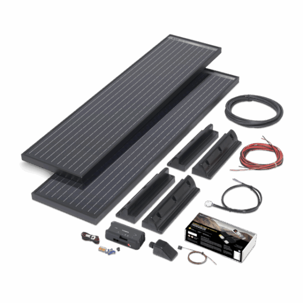 Solar-Komplettanlage BÜTTNER ELEKTRONIK 2 x 75 W slim short