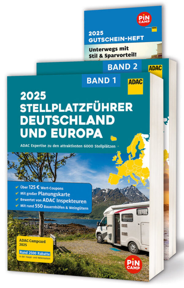 Stellplatzführer ADAC Deutschland / Europa 2025