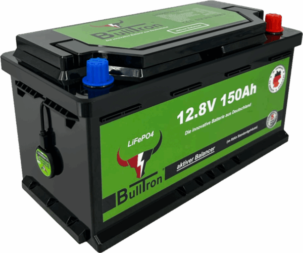 Batterie BullTron 150Ah LiFePO4 12,8V Akku mit 100A BMS