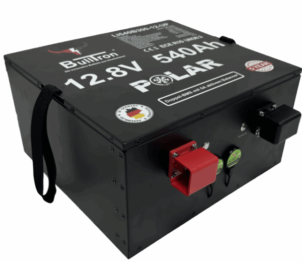 Batterie BullTron Untersitz Polar 540Ah LiFePO4 12,8V mit 300A Doppel-BMS