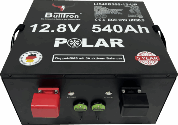 Batterie BullTron Untersitz Polar 540Ah LiFePO4 12,8V mit 300A Doppel-BMS – Bild 2