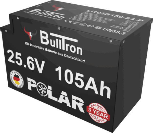 Batterie BullTron Polar 105Ah LiFePO4 25,6V mit 150A BMS – Bild 2