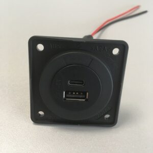 Ladesteckdose Integro Berker 12 V Power USB A+C, 18 W, anthrazit matt