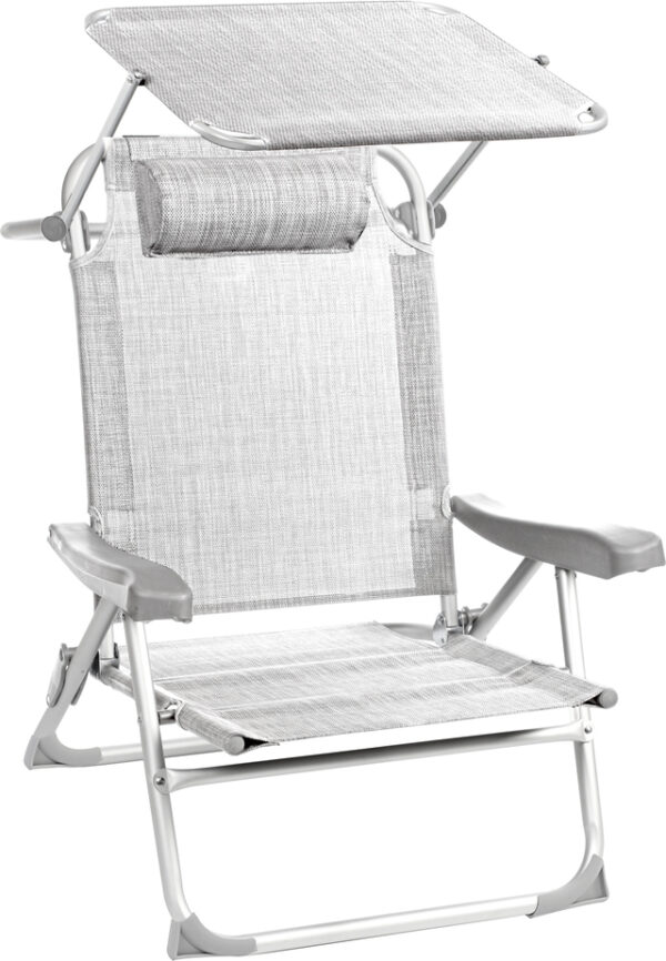 Strandstuhl BRUNNER Makai mit Sonnenblende, weiß