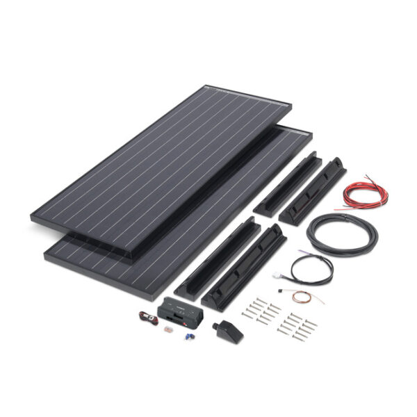 Autarkie Kit Performance 2 Büttner Dometic MT 300 Power Black Line 2 x 150 Wp, Multi- funktionsdispl. TD283 + MTLB40