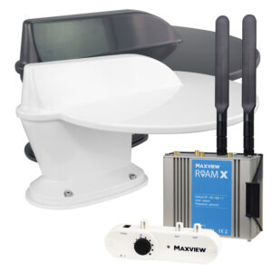 Roam X COMBO Antenne MAXVIEW 4G/5G WiFi-Internet und terristische TV Antenne LTE/DVB, Farbe weiß