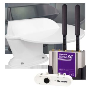 Roam 5G COMBO Antenne MAXVIEW 4G/5G WiFi-Internet und terristische TV Antenne LTE/DVB, Farbe anthrazit