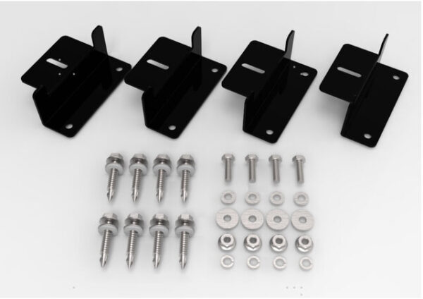 Montage Kit EcoFlow für Solarpanel Power Stream Inhalt 8 Schrauben + 1 Metallwinkel
