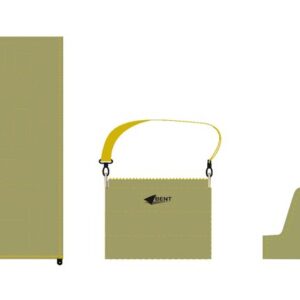 Bentcho Schlafsack BENT 200 x 80 cm inkl. Kapuze Scandi Uni grün