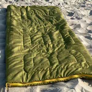 Bentcho Schlafsack BENT 200 x 80 cm inkl. Kapuze Scandi Uni grün