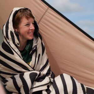 Bentcho Schlafsack BENT 200 x 80 cm inkl. Kapuze Zebra