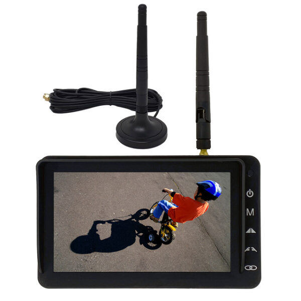 Rückfahrkamera-Set CAR GUARD 7 Zoll Monitor+Funk R.Kamera bis 4 Kameras – Bild 2