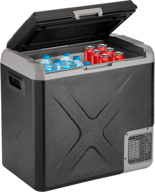 Kompressorkühl- und Gefrierbox Polarys freeze SZ50 50 l, Farbe schwarz/grau – Bild 2