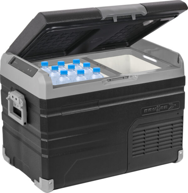 Kompressorkühl- und Gefrierbox Polarys freeze DZ35 35 l, Farbe schwarz/grau – Bild 2