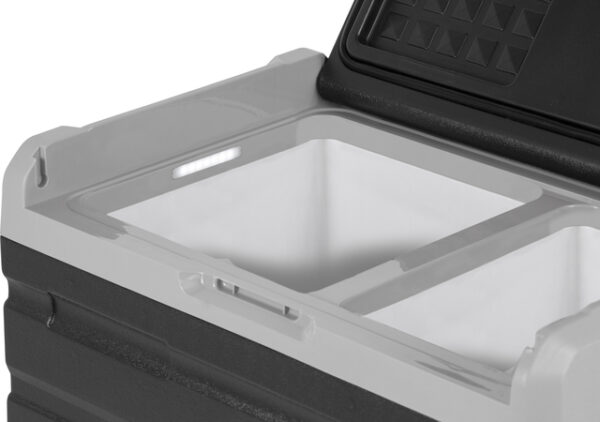 Kompressorkühl- und Gefrierbox Polarys freeze DZ45 45 l, Farbe schwarz/grau – Bild 7