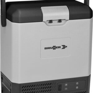 Kompressorkühlbox BRUNNER Polarys Portafreeze 8 l, Farbe schwarz/grau