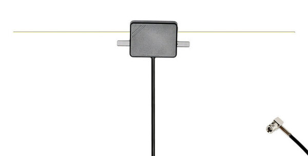 DAB+ Glasklebeantenne innen aktiv, SMB, potentialfrei