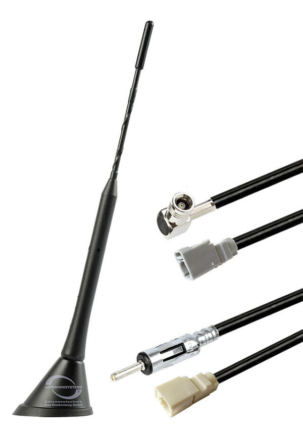 Dachantenne AM/FM ATTB DAB/DAB+ inkl. Adapterkabel FAKRA _f_ B-DIN und Adapter- kabel FAKRA _f_ G-SMB _f_ W