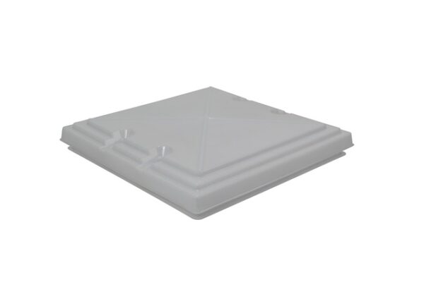 Ersatzhaube  MPK zu Modell 40 / 42 Ausschnittmaß 40 x 40 cm Farbe Rahmen creme weiß 9001 Haube milchig – Bild 2