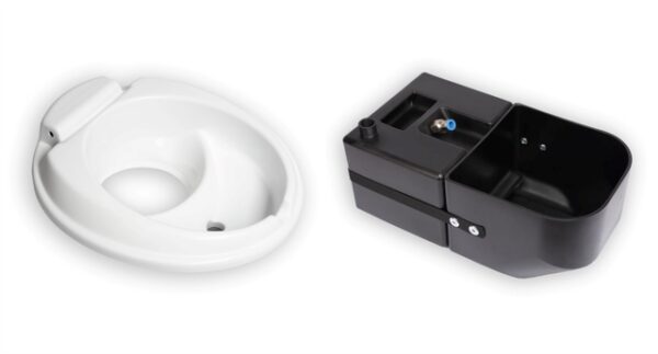 KassettentrenntoilettenKit Arwinger Umbausatz für Thetford C220 Serie Fb. Weiß, Schwarz