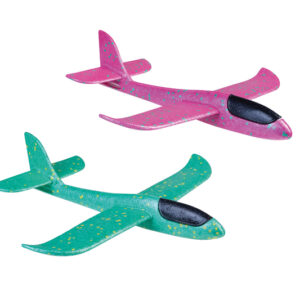 Flugzeug zum Gleiten Foam Glider, ca. 36 x 37 cm 2-farbig