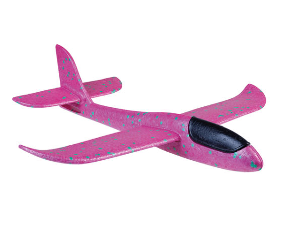 Flugzeug zum Gleiten Foam Glider, ca. 36 x 37 cm 2-farbig – Bild 3