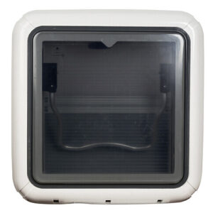 Dachhaube Sky 40 x 40 Quipon mit LED Beleuchtung und Zwangslüftung, Dichtung und Seil, Fb. weiß