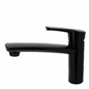 Einhebelmischer COMO COMET, mattschwarz Höhe 17 cm, Auslauf 16 cm
