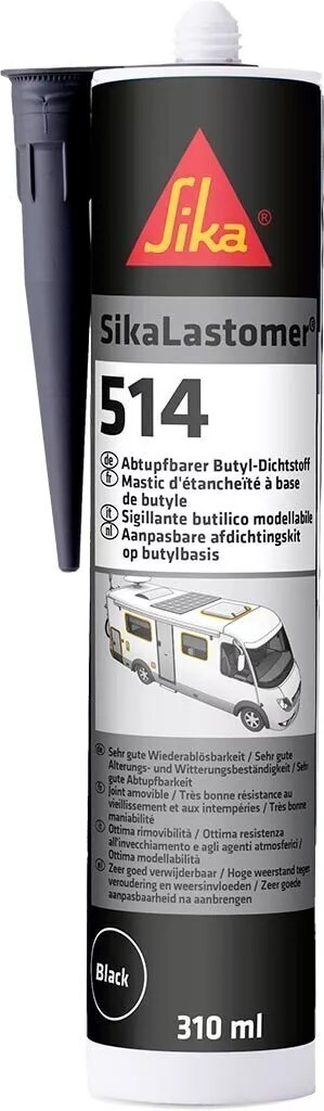 Butyldichtstoff Sika Lastomer 514 schwarz Inhalt 0,3 l
