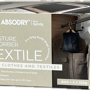 Absodry Duo Family Entfeuchter ABSODRY für Kleidung und Textilien 2 x 100 g