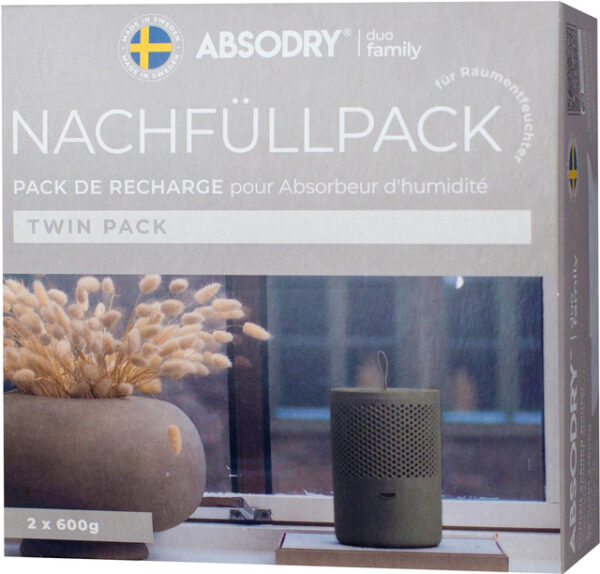 Absodry Duo Family Nachfüllpackung  ABSODRY für Series 6 & und Hanger 2 x 600 g