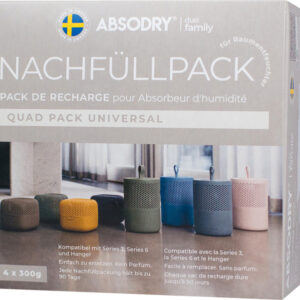 Absodry Duo Family Nachfüllpackung  ABSODRY für Series 3, 4 x 300 g