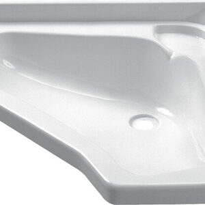 Eckwaschbecken Carysan 438 x 125 x 438 mm Farbe reinweiß