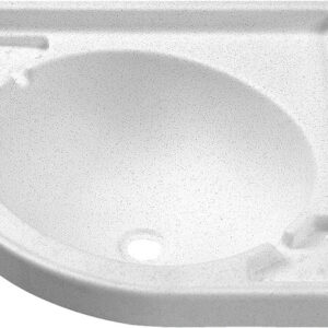 Eckwaschbecken Carysan 415 x 160 x 415 mm Farbe reinweiß