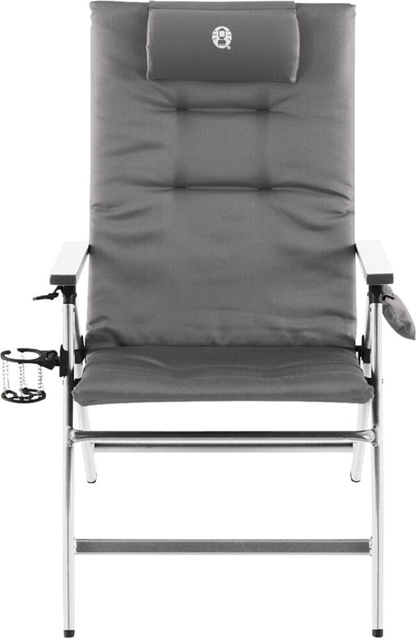 Stuhl Coleman 5 Position Padded Hochlehner 79 x 105 x 61 cm Farbe grau / silber – Bild 2