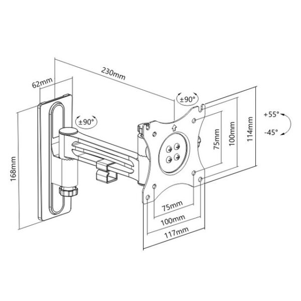 TV-Halter ANTARION 1-armig – Bild 2