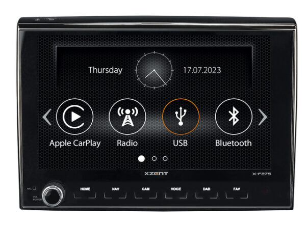 Infotainer XZENT X-F275 passend für FIAT DUCATO mit Apple CL Play
